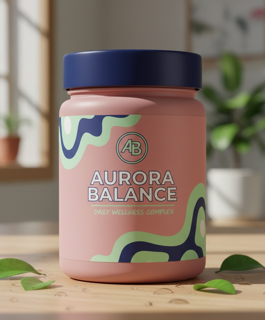 AURORA BALANCE nutritional supplement bottle